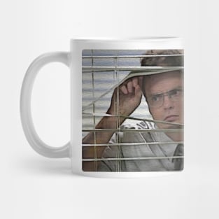 Dwight in the Blinds Mug